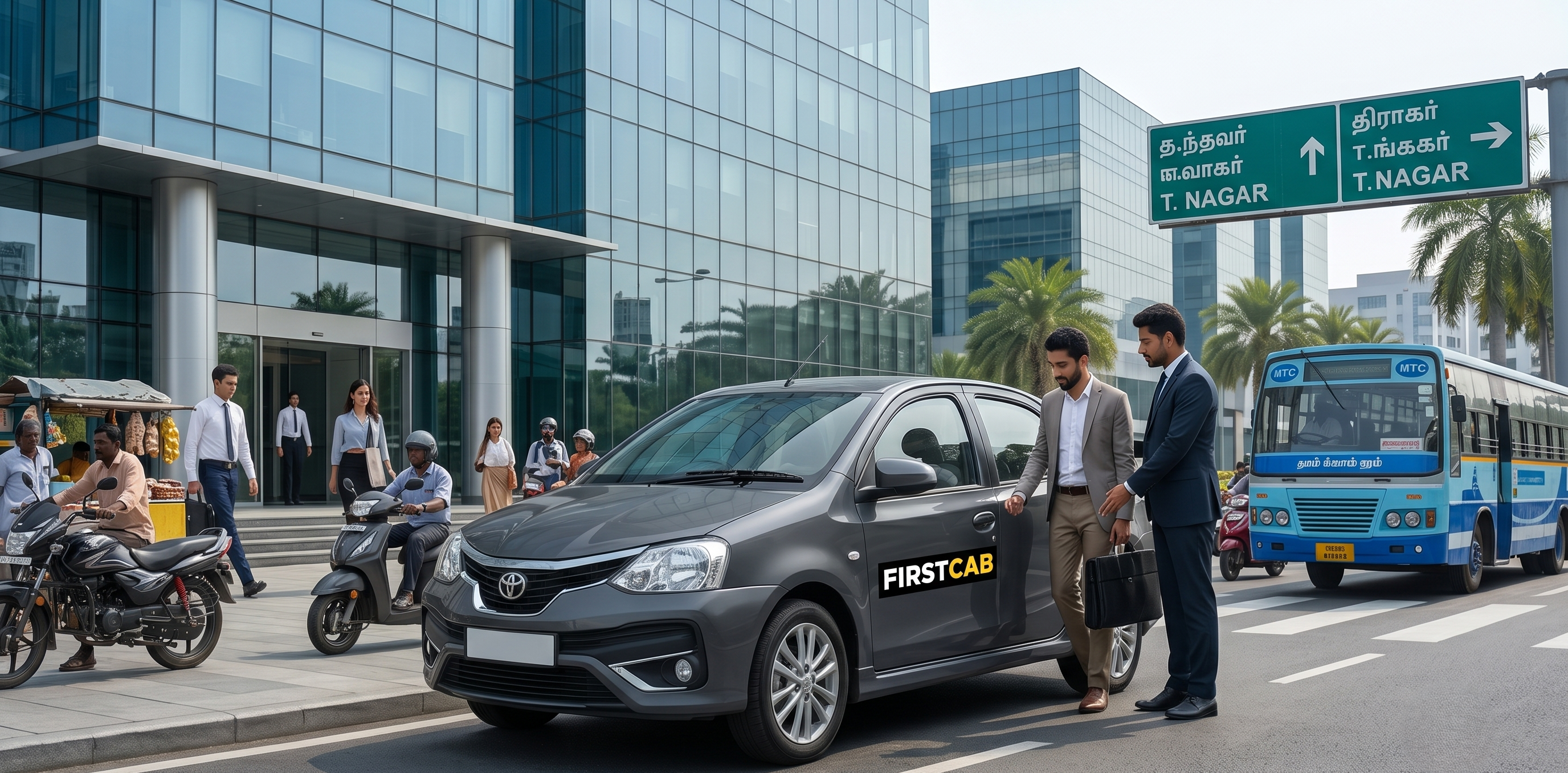 City ride — FIRST CAB Sedan on Chennai roads